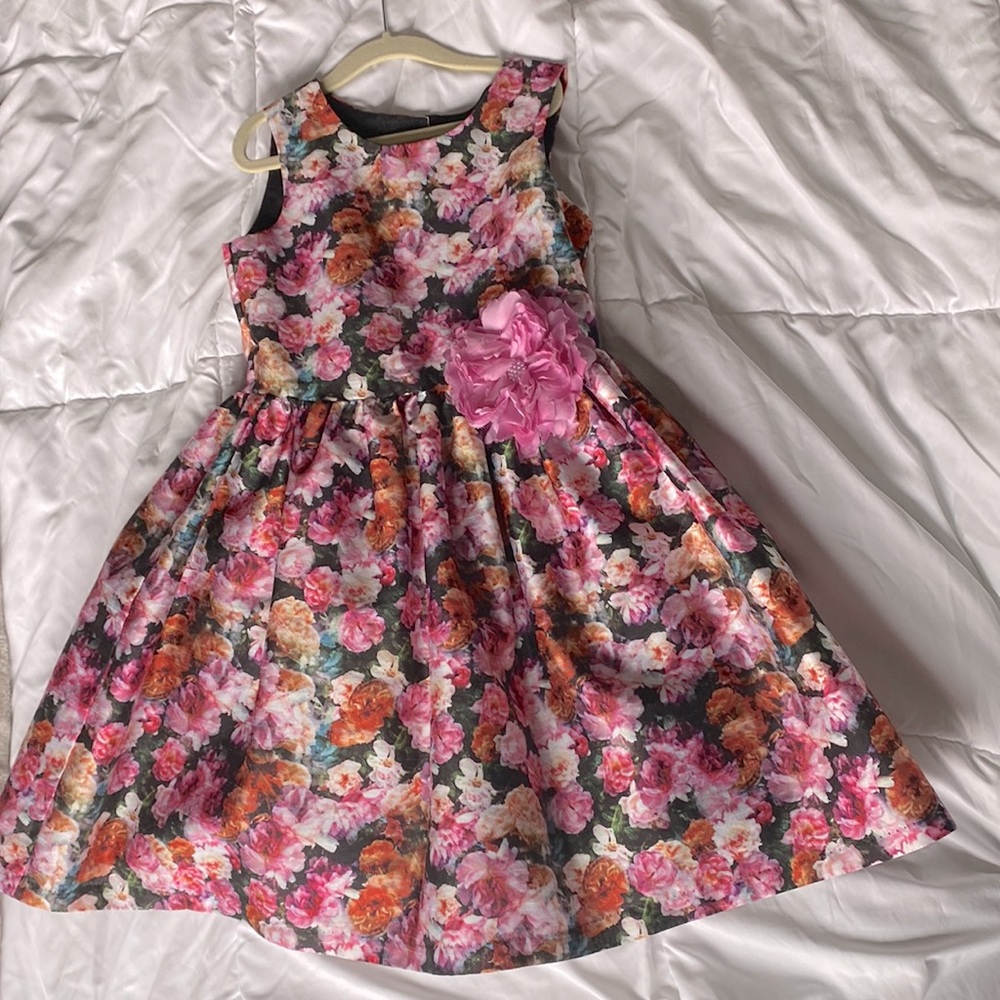Girls Pippa and Julie Pastourelle floral dress